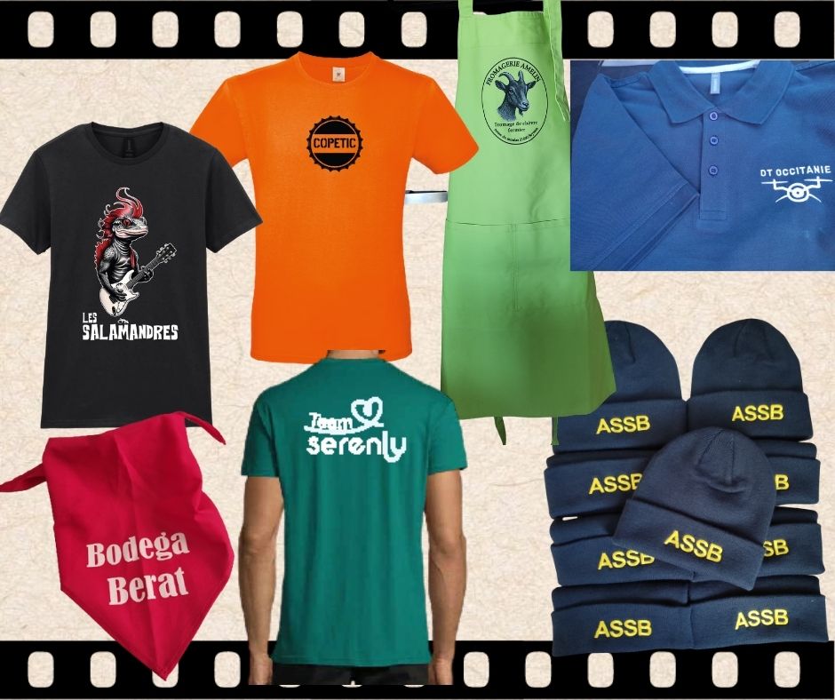 Textiles personnalisés publicitaires – Copetic Toulouse